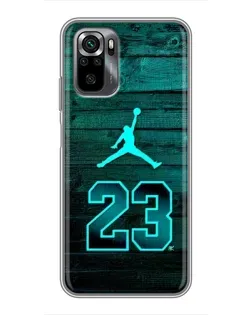 Чехол для Xiaomi POCO M5s с картинкой «Jordan Cyan 23»
