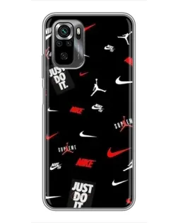 Чехол для Xiaomi POCO M5s с картинкой «Nike Mix Pattern»