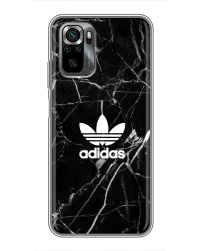 Чехол для Xiaomi POCO M5s с картинкой «Белый мрамор Adidas»