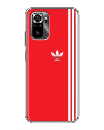 Чехол для Xiaomi POCO M5s с картинкой «Красный минимализм Adidas»