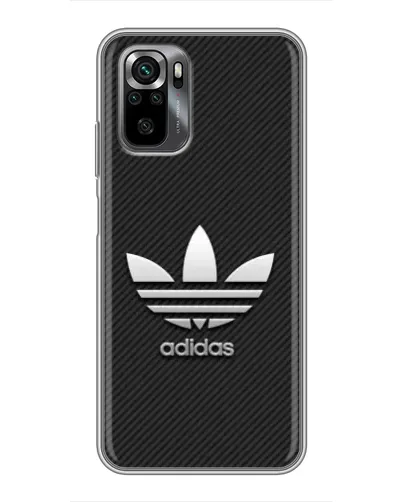 Чехол для Xiaomi POCO M5s с картинкой «Adidas Карбоновая текстура»