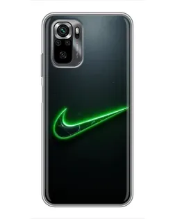 Чохол для Xiaomi POCO M5s з картинкою «Неоновий контур Nike»