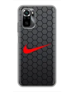 Чехол для Xiaomi POCO M5s с картинкой «Nike — карбоновая сетка» Чехол для Xiaomi POCO M5s с картинкой «Nike — карбоновая сетка»