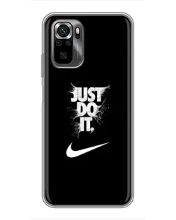 Чехол для Xiaomi POCO M5s с картинкой «Текстовый принт Nike» Чехол для Xiaomi POCO M5s с картинкой «Текстовый принт Nike»