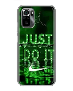 Чехол для Xiaomi POCO M5s с картинкой «Зеленый неоновый Nike» Чехол для Xiaomi POCO M5s с картинкой «Зеленый неоновый Nike»