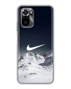 Чехол для Xiaomi POCO M5s с картинкой «Nike — зимние горы» Чехол для Xiaomi POCO M5s с картинкой «Nike — зимние горы»