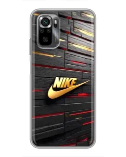 Чехол для Xiaomi POCO M5s с картинкой «Золотой Nike на металле» Чехол для Xiaomi POCO M5s с картинкой «Золотой Nike на металле»