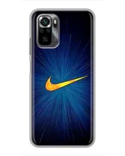 Чехол для Xiaomi POCO M5s с картинкой «Синий пульс Nike» Чехол для Xiaomi POCO M5s с картинкой «Синий пульс Nike»