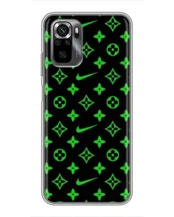 Чехол для Xiaomi POCO M5s с картинкой «Неоновый принт LV»