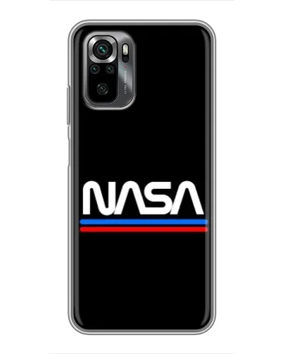 Чехол для Xiaomi POCO M5s с картинкой «NASA — классика Red Blue»