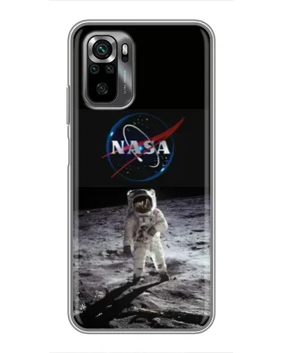 Чехол для Xiaomi POCO M5s с картинкой «Астронавт на Луне»