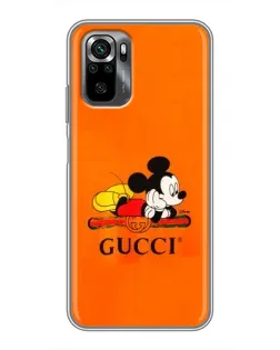 Чехол для Xiaomi POCO M5s с картинкой «Микки Маус Gucci — оранж» Чехол для Xiaomi POCO M5s с картинкой «Микки Маус Gucci — оранж»