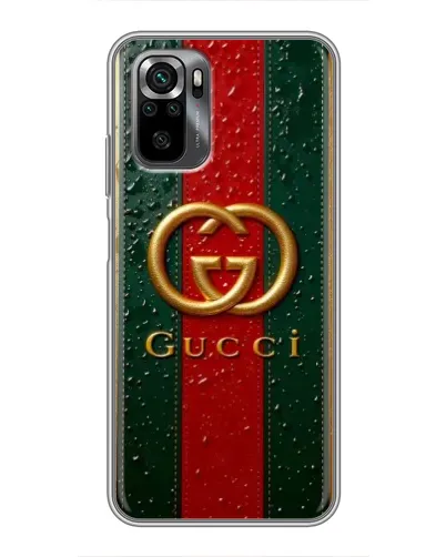 Чехол для Xiaomi POCO M5s с картинкой «Gucci — фирменная полоса и золото» Чехол для Xiaomi POCO M5s с картинкой «Gucci — фирменная полоса и золото»