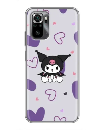Чехол для Xiaomi POCO M5s с картинкой «Kuromi и лавандовые сердца»