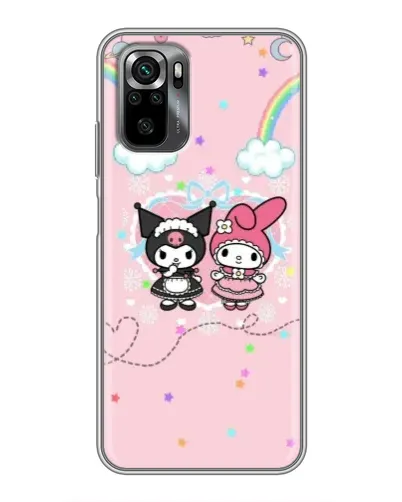 Чехол для Xiaomi POCO M5s с картинкой «My Melody и Kuromi»