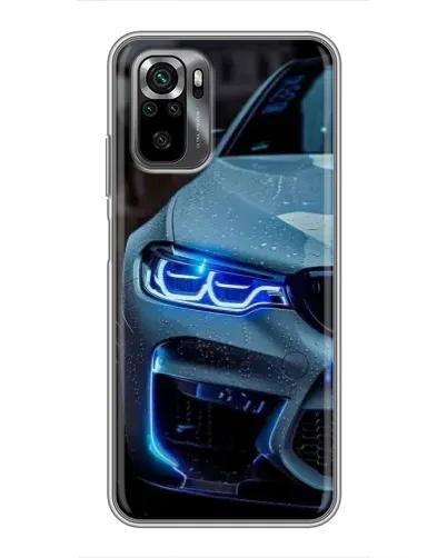 Чехол для Xiaomi POCO M5s с картинкой «Взгляд BMW с синими фарами» Чехол для Xiaomi POCO M5s с картинкой «Взгляд BMW с синими фарами»