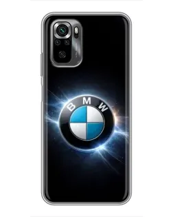 Чохол для Xiaomi POCO M5s з картинкою «BMW — неонове сяйво»