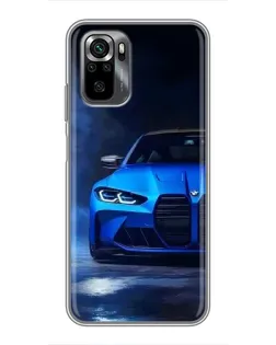 Чехол для Xiaomi POCO M5s с картинкой «Голубая BMW M4» Чехол для Xiaomi POCO M5s с картинкой «Голубая BMW M4»