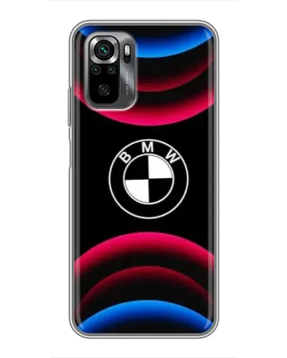 Чехол для Xiaomi POCO M5s с картинкой «Логотип BMW и неоновые дуги» Чехол для Xiaomi POCO M5s с картинкой «Логотип BMW и неоновые дуги»