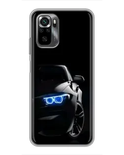 Чехол для Xiaomi POCO M5s с картинкой «BMW — ночной взгляд» Чехол для Xiaomi POCO M5s с картинкой «BMW — ночной взгляд»