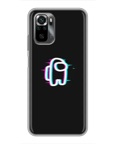 Чехол для Xiaomi POCO M5s с картинкой «Among Us неон»