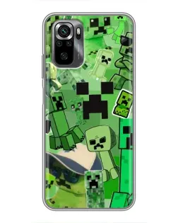 Чехол для Xiaomi POCO M5s с картинкой «Криперы Minecraft»