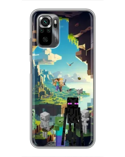 Чехол для Xiaomi POCO M5s с картинкой «Эндермен в лесу»