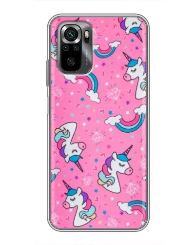 Чехол для Xiaomi POCO M5s с картинкой «Unicorn паттерн розовый» Чехол для Xiaomi POCO M5s с картинкой «Unicorn паттерн розовый»