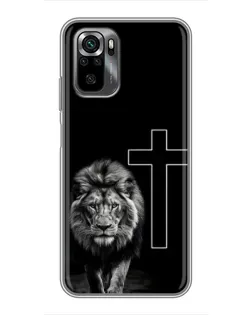 Чехол для Xiaomi POCO M5s с картинкой «Лев и Крест»
