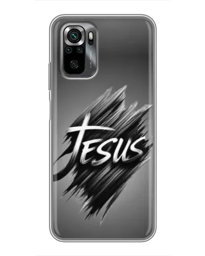 Чехол для Xiaomi POCO M5s с картинкой «Надпись Jesus Graffiti»