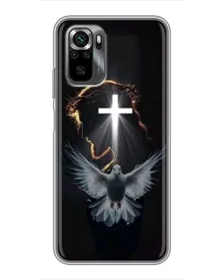 Чехол для Xiaomi POCO M5s с картинкой «Голубь и Свет»