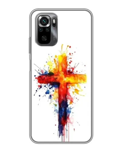 Чехол для Xiaomi POCO M5s с картинкой «Акварельный крест»