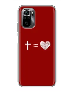 Чехол для Xiaomi POCO M5s с картинкой «Уравнение любви»