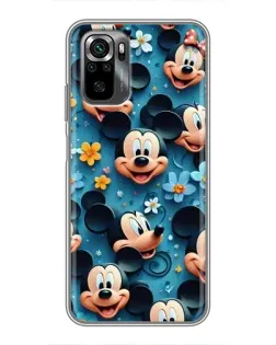 Чехол для Xiaomi POCO M5s с картинкой «Паттерн Микки и Минни»
