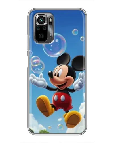 Чехол для Xiaomi POCO M5s с картинкой «Mickey и мыльные пузыри»
