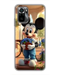 Чехол для Xiaomi POCO M5s с картинкой «Микки садовод»