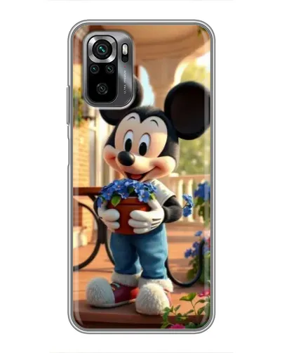 Чехол для Xiaomi POCO M5s с картинкой «Микки садовод»