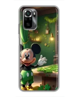 Чехол для Xiaomi POCO M5s с картинкой «Микки в мастерской»
