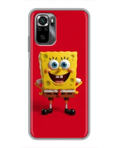 Чехол для Xiaomi POCO M5s с картинкой «Спанч Боб на красном» Чехол для Xiaomi POCO M5s с картинкой «Спанч Боб на красном»