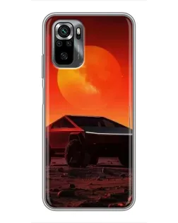 Чохол для Xiaomi POCO M5s з картинкою «Cybertruck на Марсі»