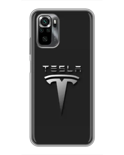 Чехол для Xiaomi POCO M5s с картинкой «Стальной логотип Tesla» Чехол для Xiaomi POCO M5s с картинкой «Стальной логотип Tesla»