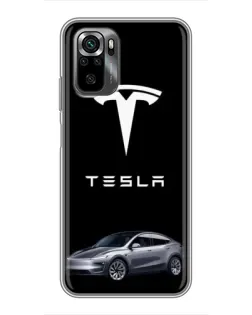 Чохол для Xiaomi POCO M5s з картинкою «Tesla Model Y»