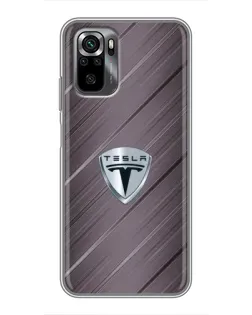 Чохол для Xiaomi POCO M5s з картинкою «Металева текстура Tesla»