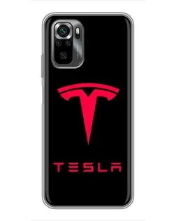 Чохол для Xiaomi POCO M5s з картинкою «Tesla Red Logo»