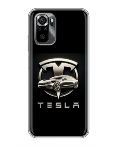 Чехол для Xiaomi POCO M5s с картинкой «Tesla — серебристое авто» Чехол для Xiaomi POCO M5s с картинкой «Tesla — серебристое авто»