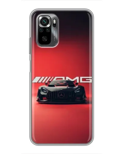 Чехол для Xiaomi POCO M5s с картинкой «Mercedes AMG — красная линия»