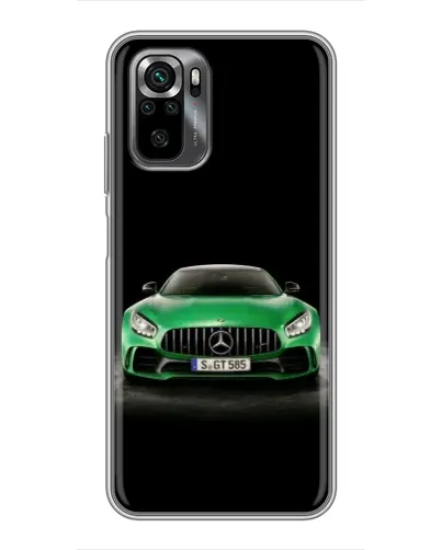 Чехол для Xiaomi POCO M5s с картинкой «Mercedes — неоновый лого»