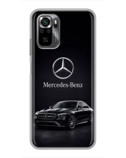 Чехол для Xiaomi POCO M5s с картинкой «Mercedes — решетка радиатора»