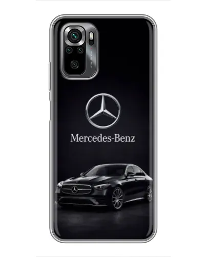 Чехол для Xiaomi POCO M5s с картинкой «Mercedes — решетка радиатора»