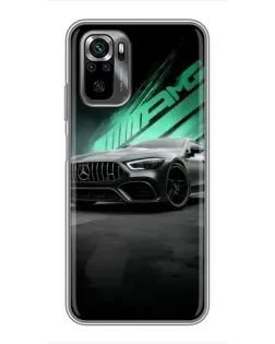 Чехол для Xiaomi POCO M5s с картинкой «Темный Mercedes AMG»